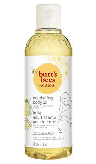 Burt's Bees Mama Body Oil with Vitamin E, 100% Natural Origin, 5 Fluid Ounces
