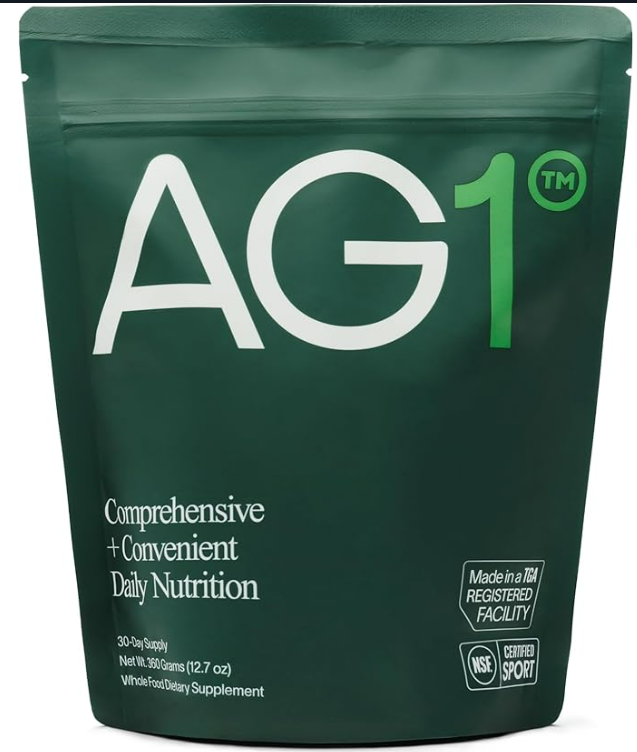 AG1 Greens Powder Refill Pouch – 75 Vitamins, Multivitamin & Probiotic | Gut Health Support | Vegan, Keto, Gluten-Free | Athletic Greens Supplement (Pouch Only)