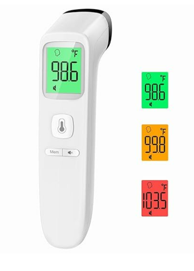 Digital Thermometer for Adults and Kids, Forehead No-Touch Thermometer with Fever Alarm, Accurate and Easy-to-use Thermometer for Home use